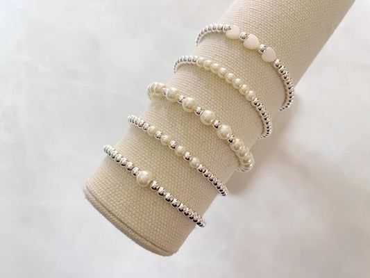 The Silver Pearl Stacking Collection