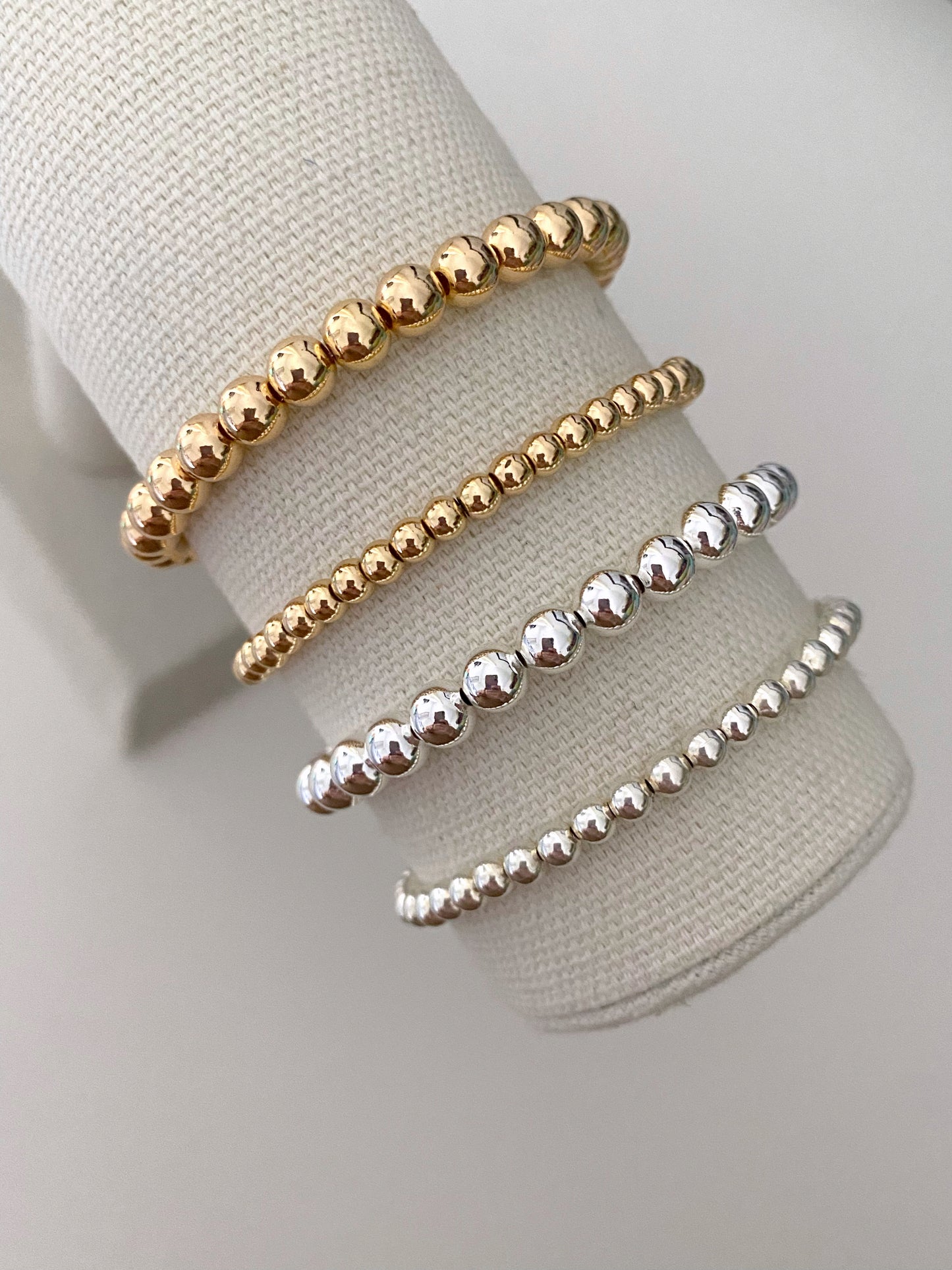 Precious Metal Stacking Bracelets