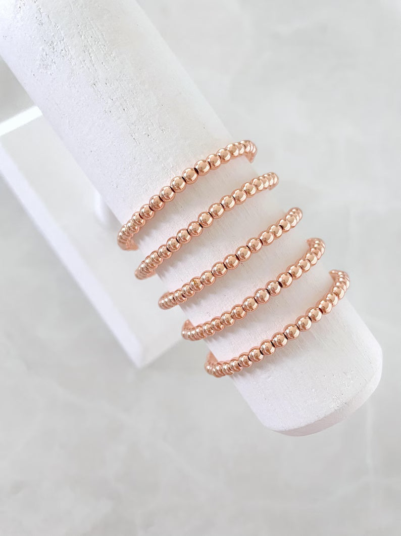 Rose Gold Stacking Bracelets