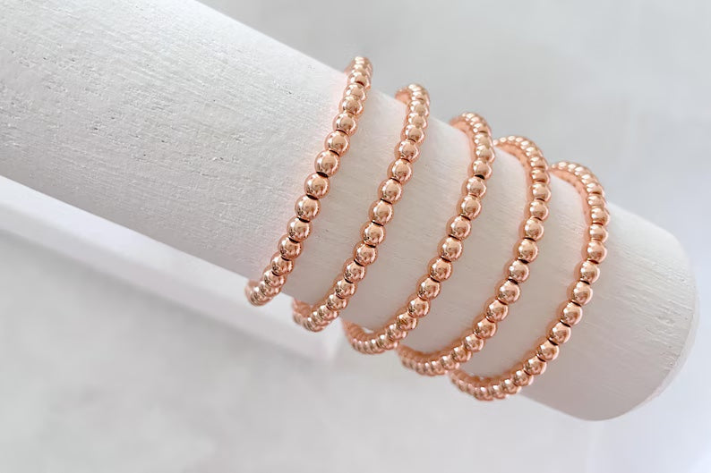 Rose Gold Stacking Bracelets
