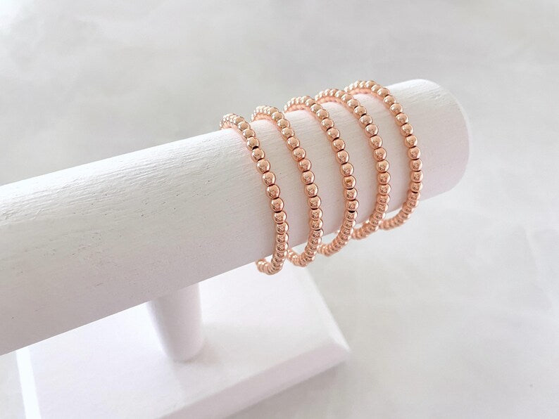 Rose Gold Stacking Bracelets