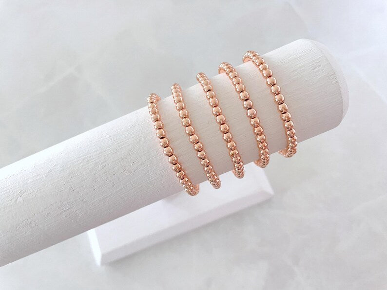 Rose Gold Stacking Bracelets