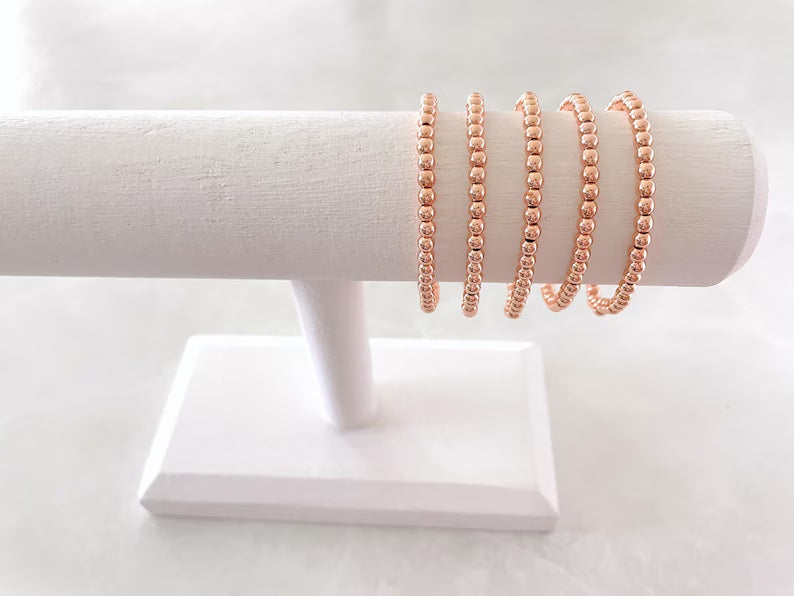 Rose Gold Stacking Bracelets