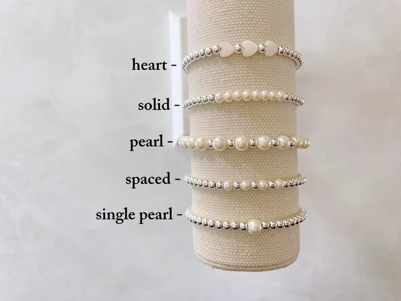The Silver Pearl Stacking Collection