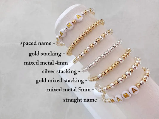 The Mixed Metal Name Bracelet