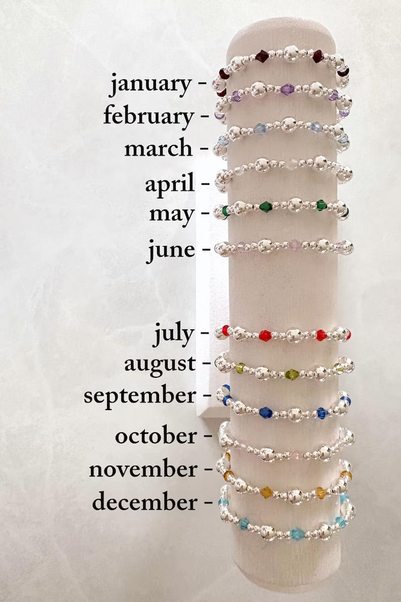 The Silver Crystal Birthstone Collection
