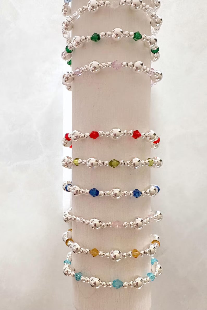 The Silver Crystal Birthstone Collection