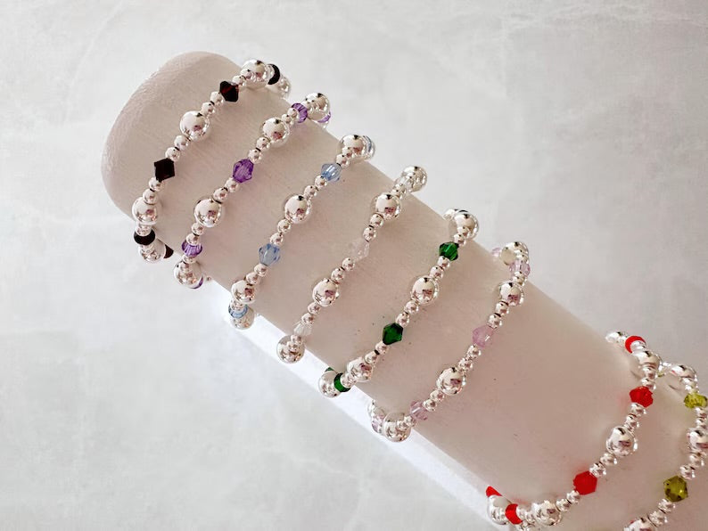 The Silver Crystal Birthstone Collection