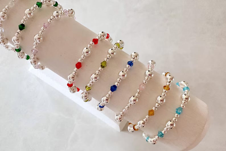 The Silver Crystal Birthstone Collection