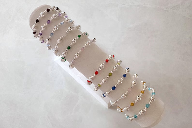 The Silver Crystal Birthstone Collection