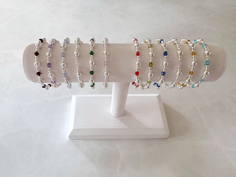 The Silver Crystal Birthstone Collection