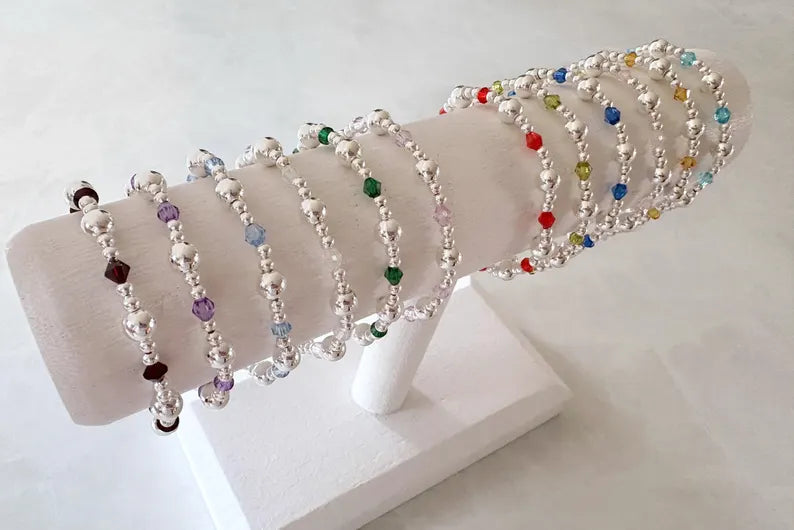 The Silver Crystal Birthstone Collection