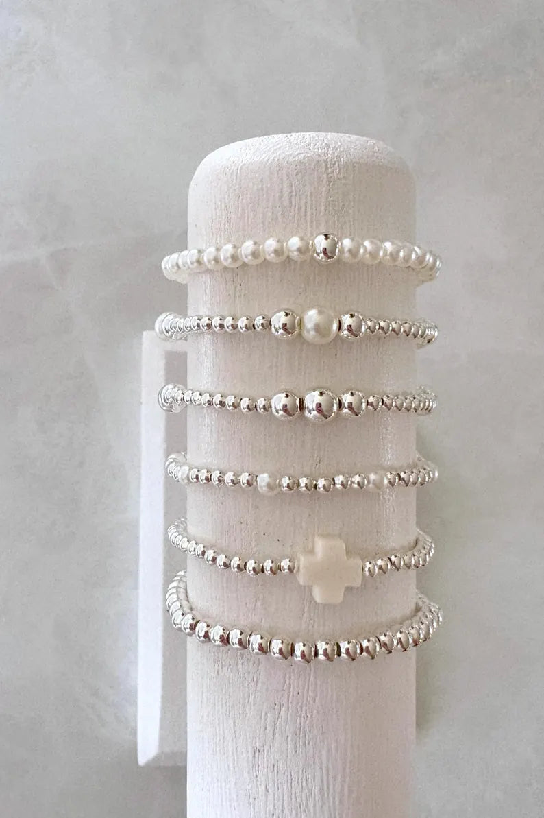 The Minimalist Silver Pearl Collection