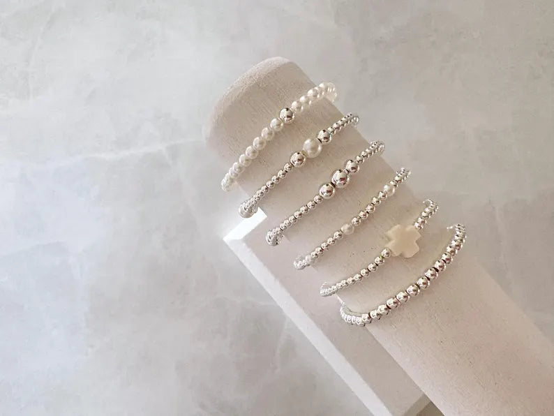 The Minimalist Silver Pearl Collection