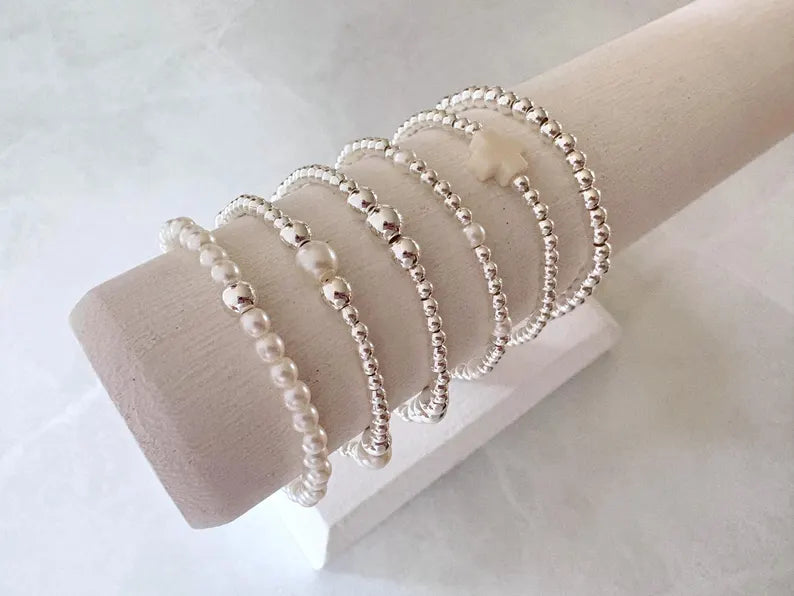 The Minimalist Silver Pearl Collection