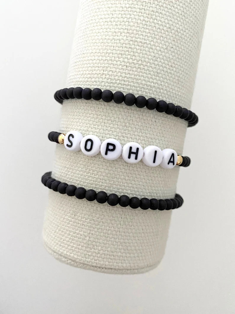 The Name Bracelet | Black Matte
