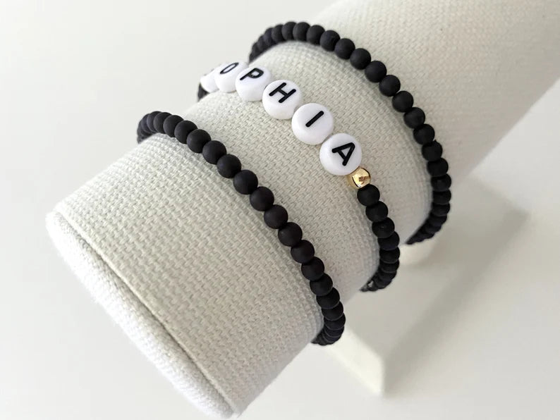 The Name Bracelet | Black Matte