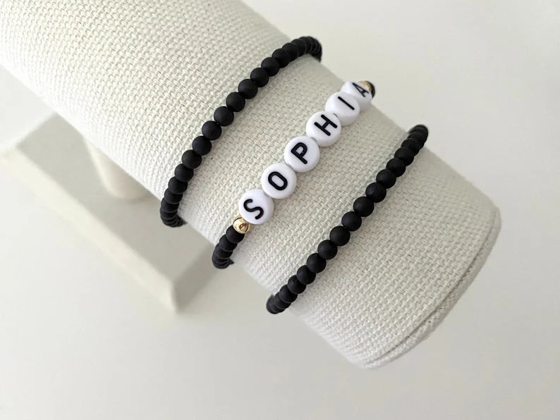 The Name Bracelet | Black Matte