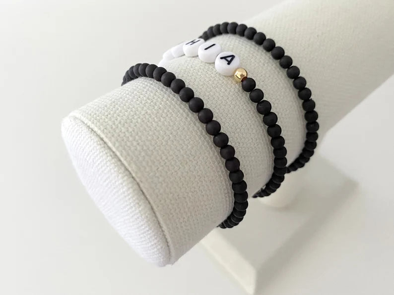 The Name Bracelet | Black Matte