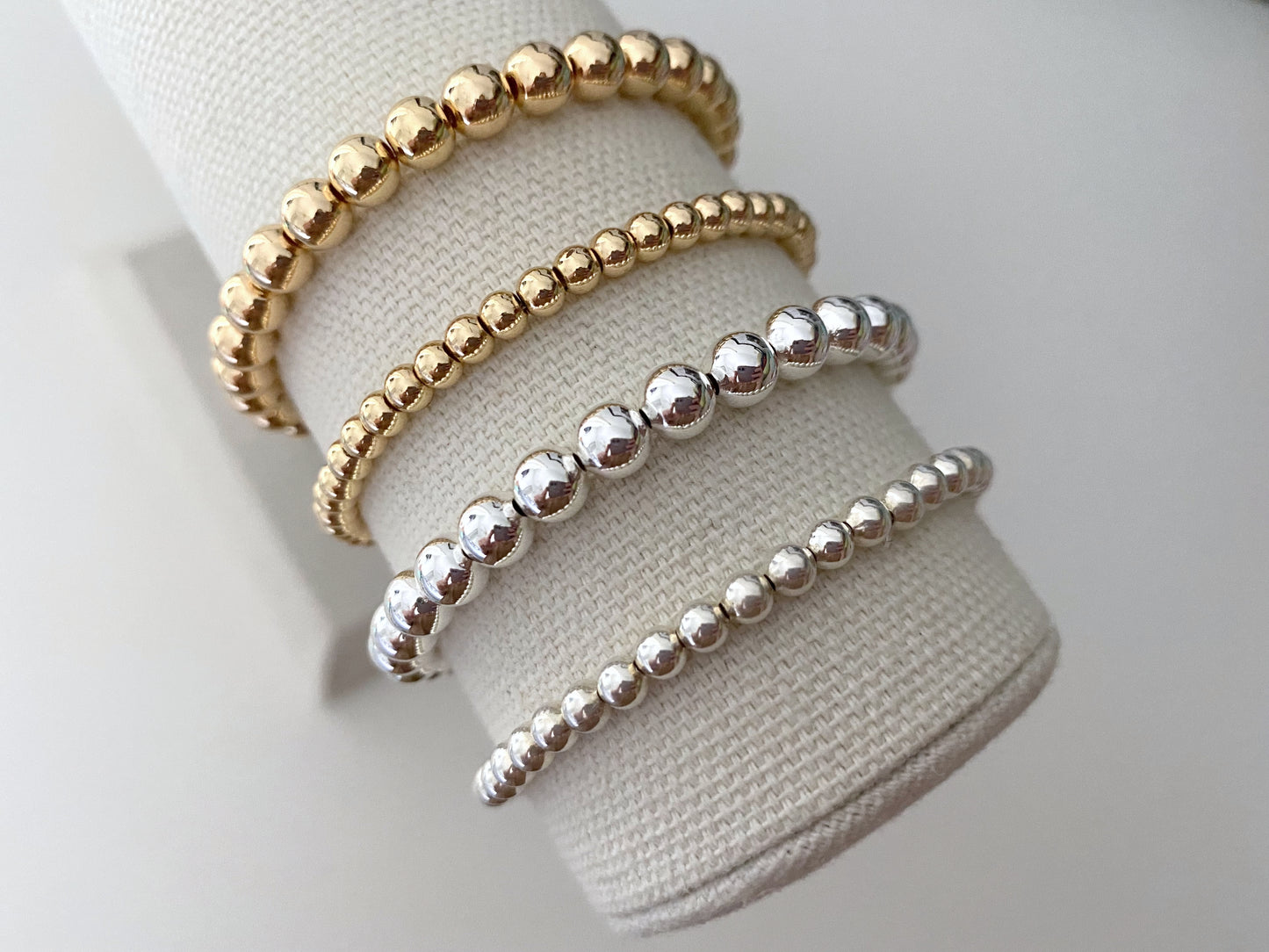 Precious Metal Stacking Bracelets