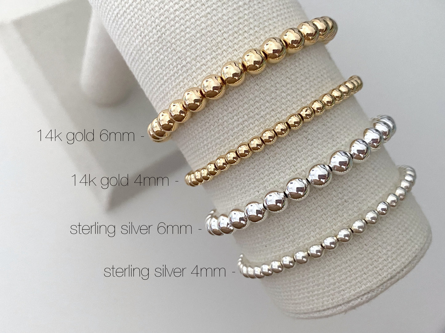 Precious Metal Stacking Bracelets