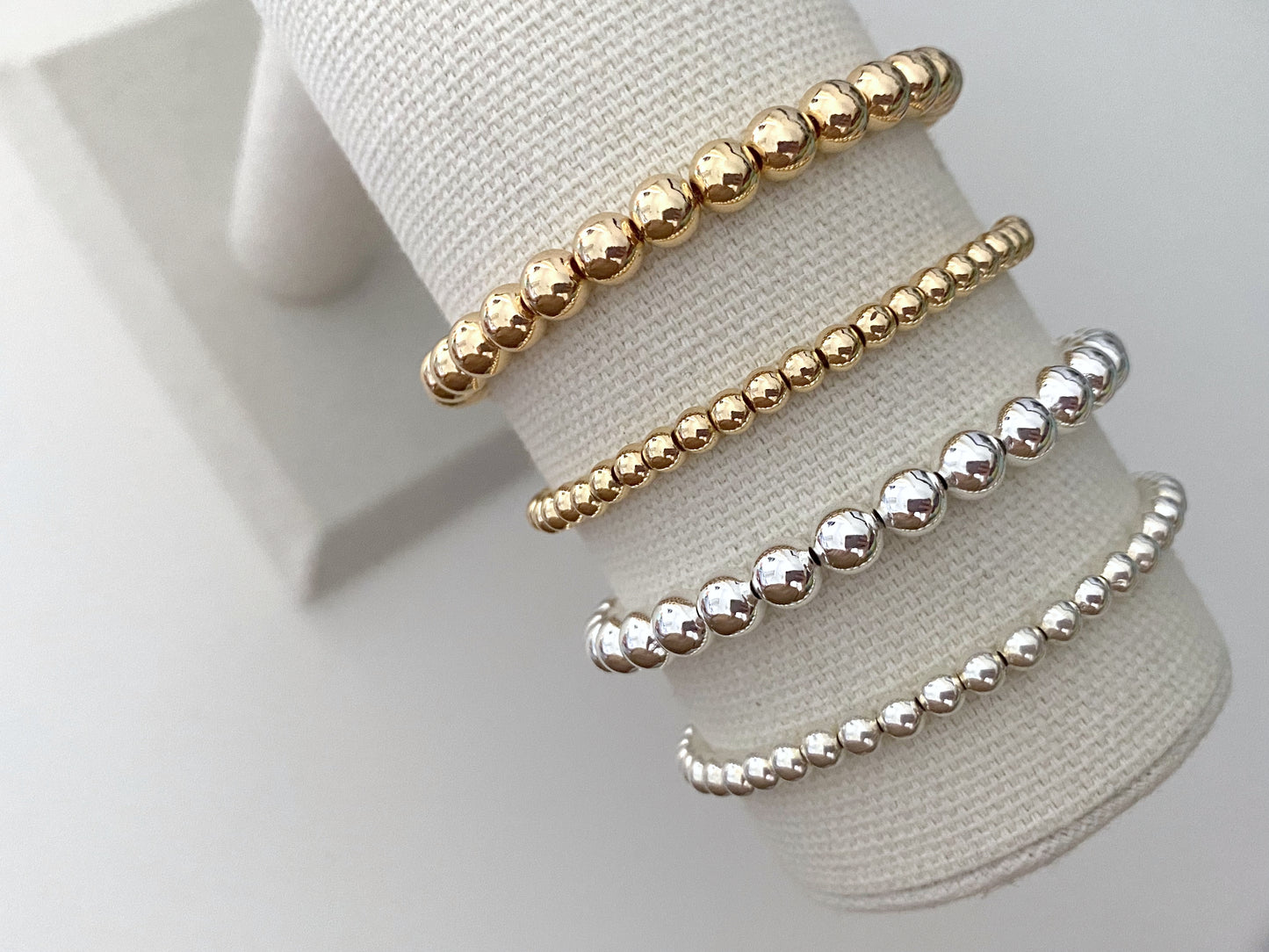 Precious Metal Stacking Bracelets