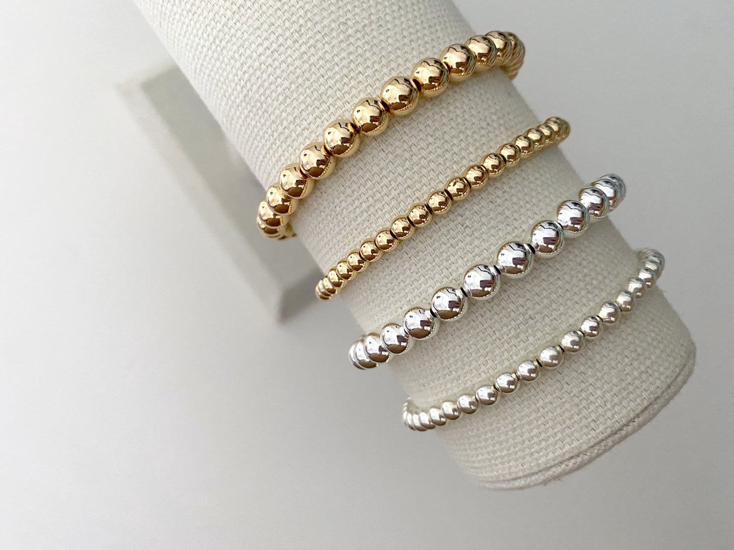 Precious Metal Stacking Bracelets
