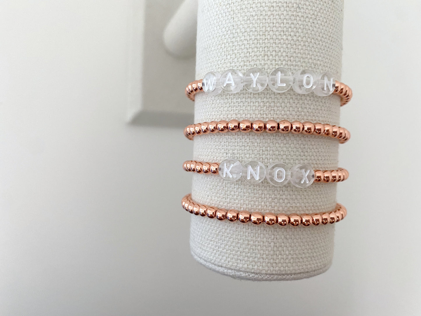 The Rose Gold Name Bracelet