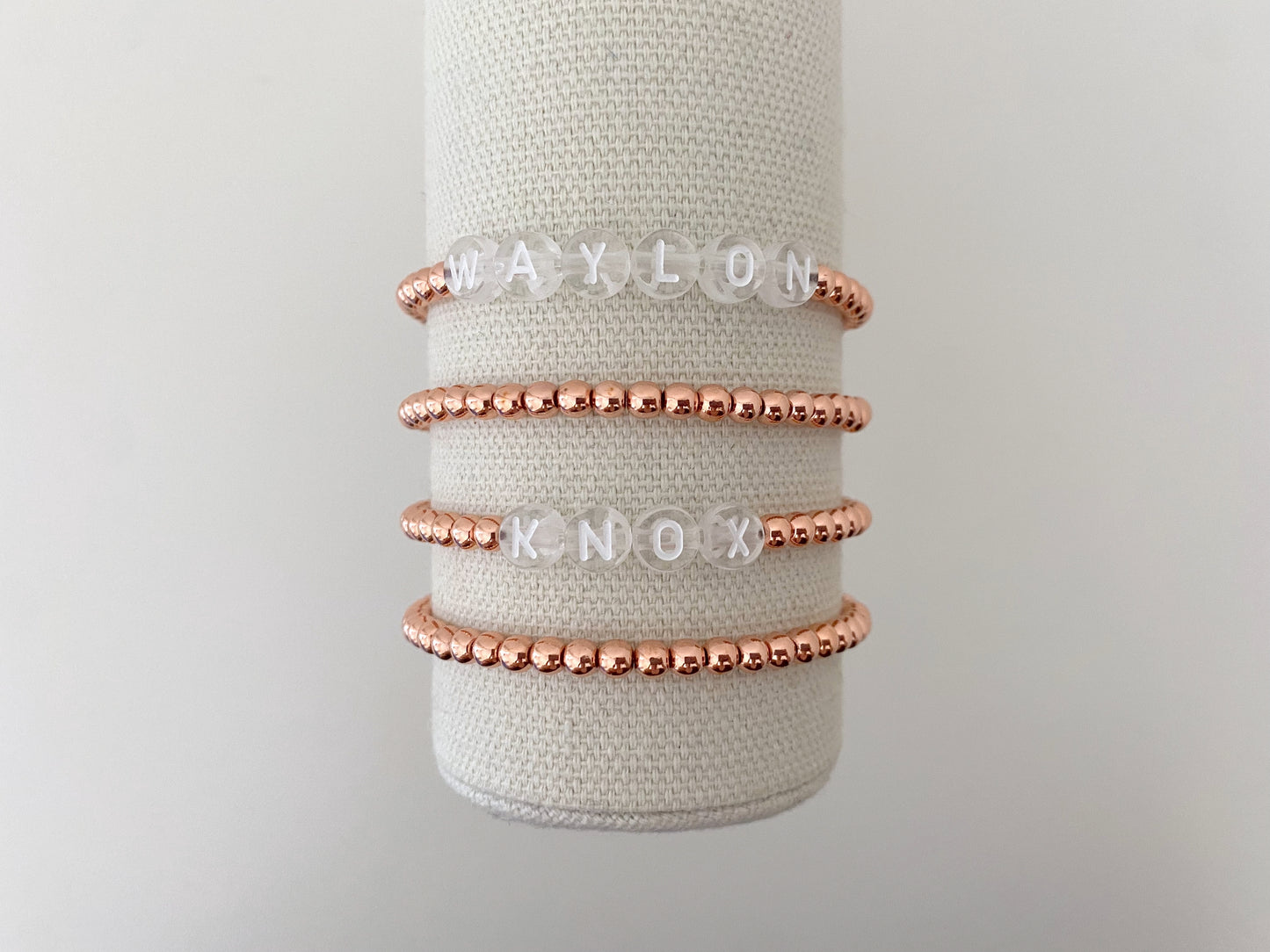 The Rose Gold Name Bracelet
