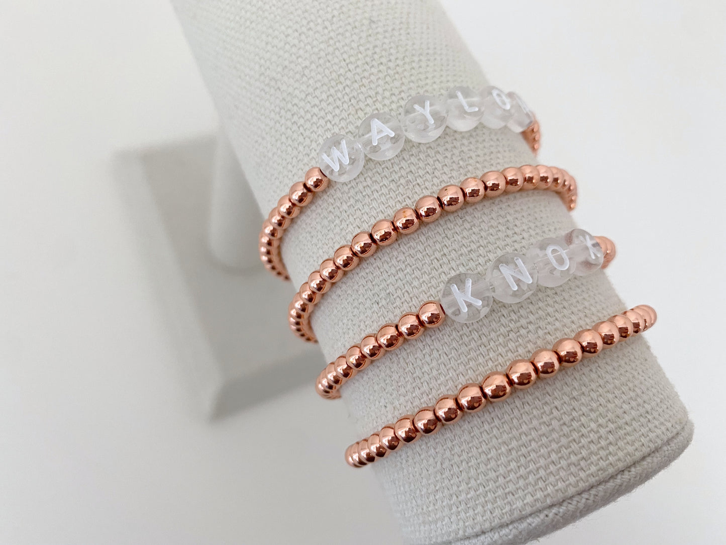 The Rose Gold Name Bracelet