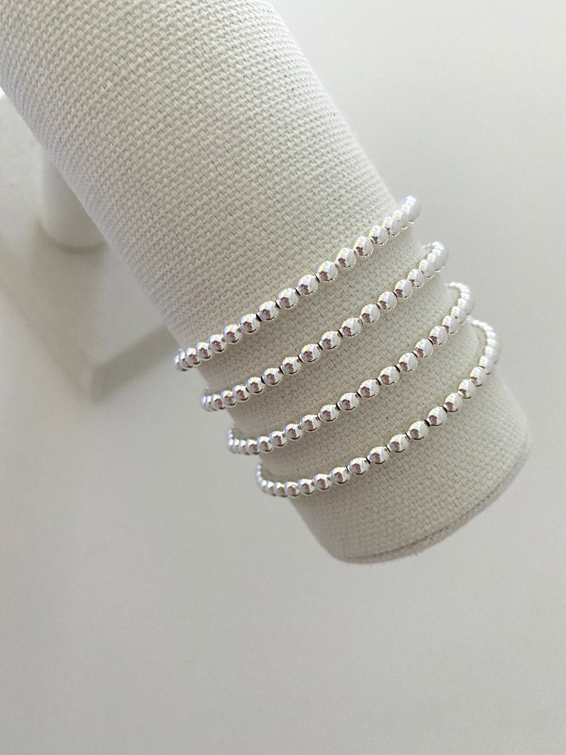 Sterling Silver Plated Stacking Bracelets