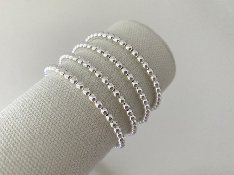 Sterling Silver Plated Stacking Bracelets