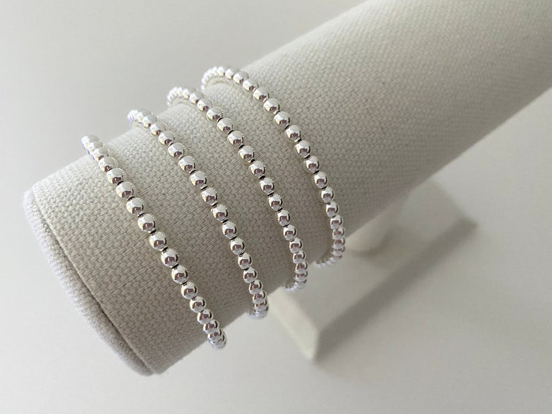 Sterling Silver Plated Stacking Bracelets