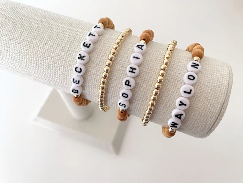 The Wooden Name Bracelet