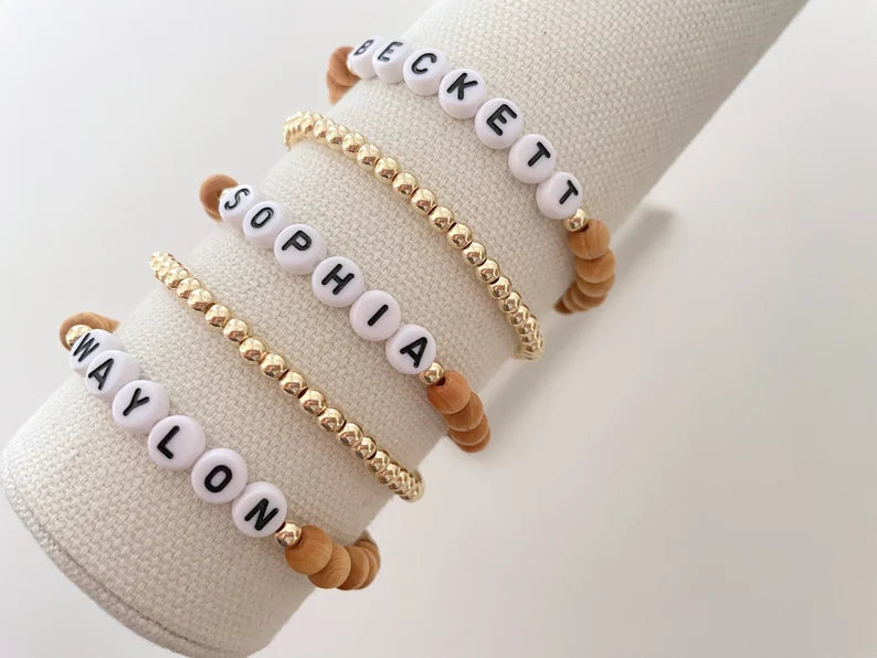 The Wooden Name Bracelet