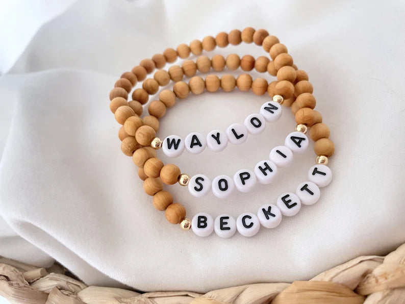 The Wooden Name Bracelet