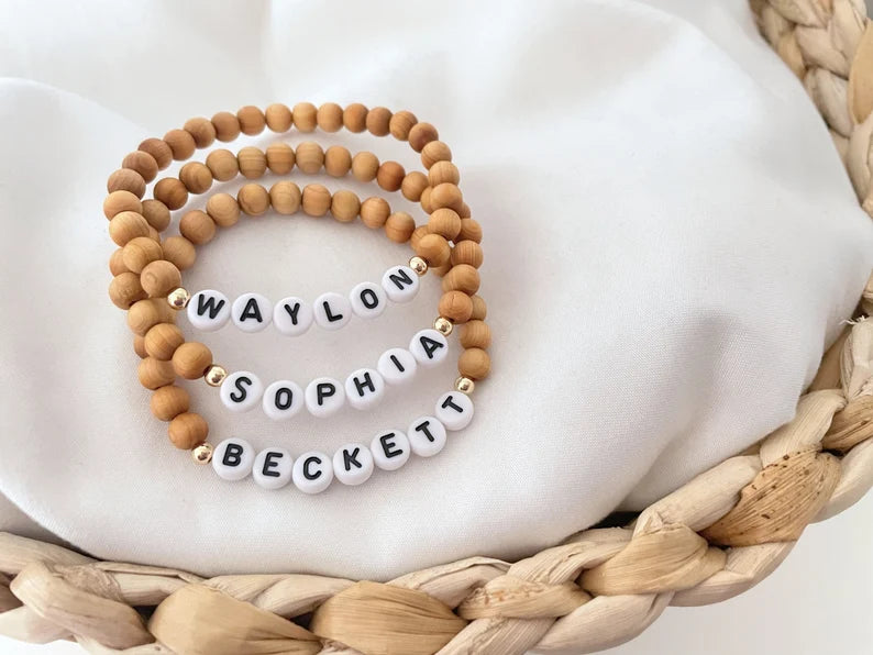 The Wooden Name Bracelet