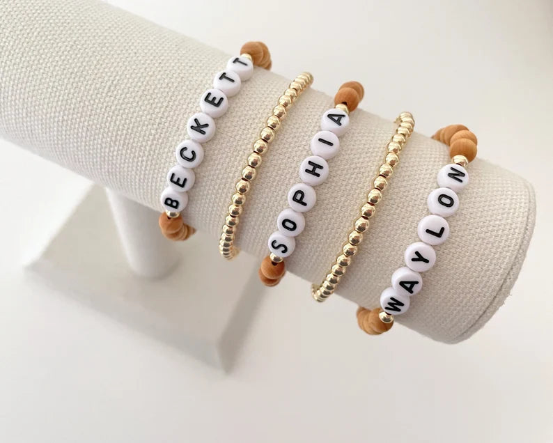 The Wooden Name Bracelet