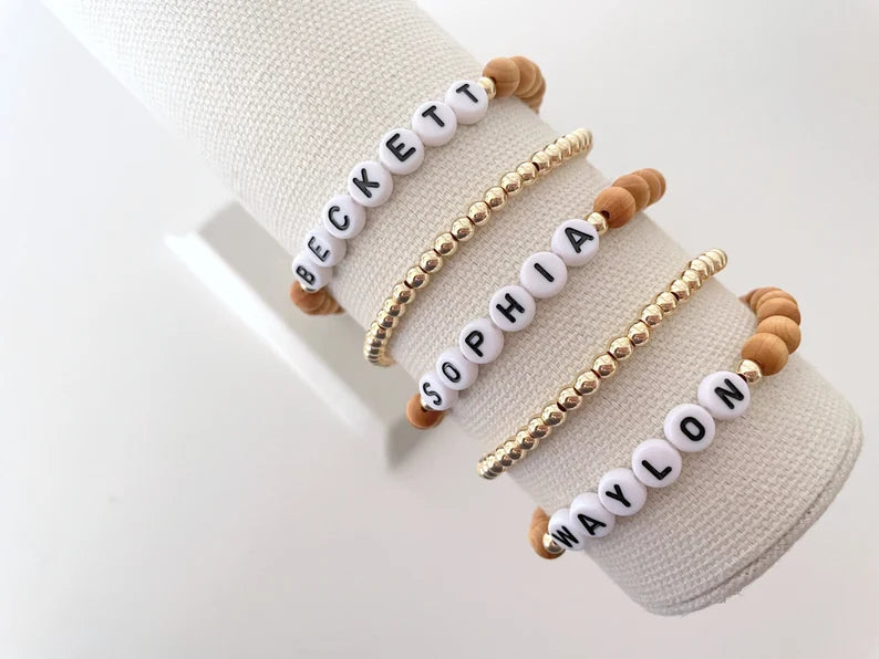 The Wooden Name Bracelet