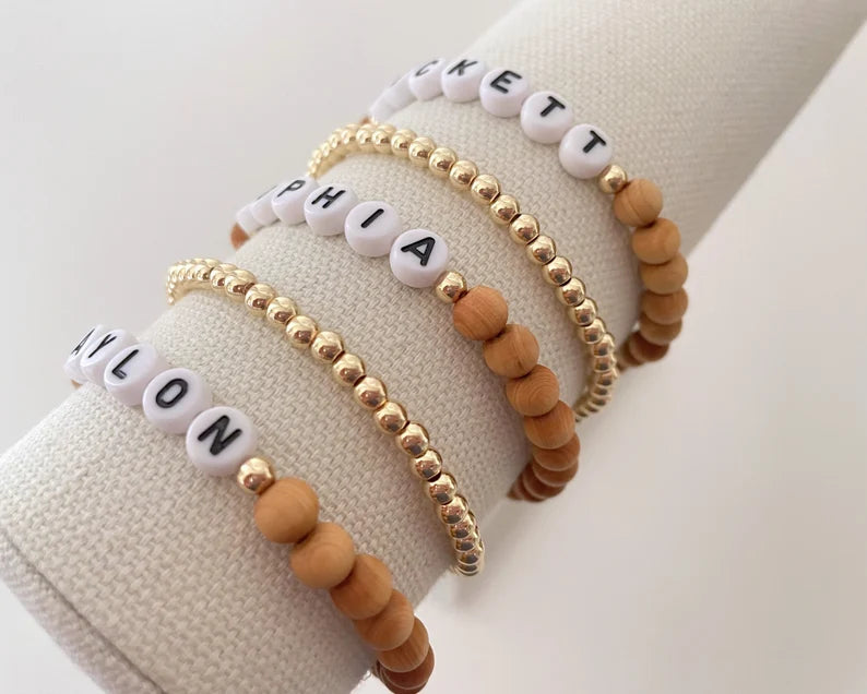 The Wooden Name Bracelet